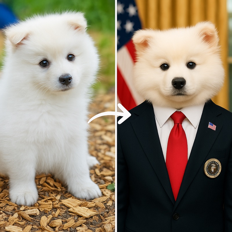 Dog to president example